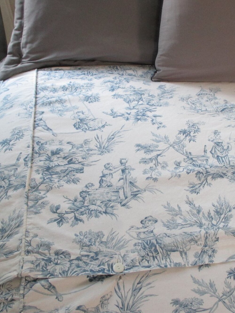 COUNTRY CURTAINS TOILE DUVET COVER - Picture 3 of 13